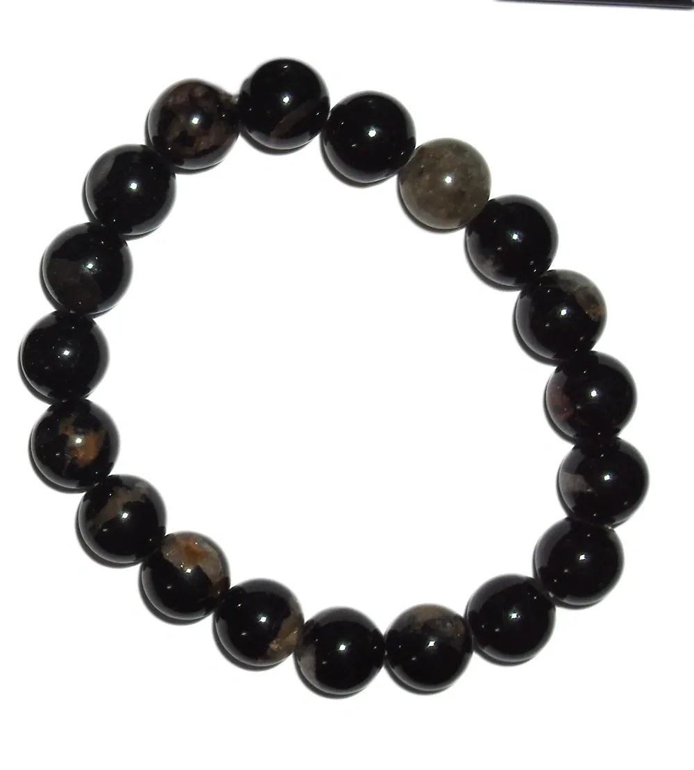 Tourmaline Bracelet 10mm Beads Black Tourmaline Bracelet EMF PROTECTION Crystal
