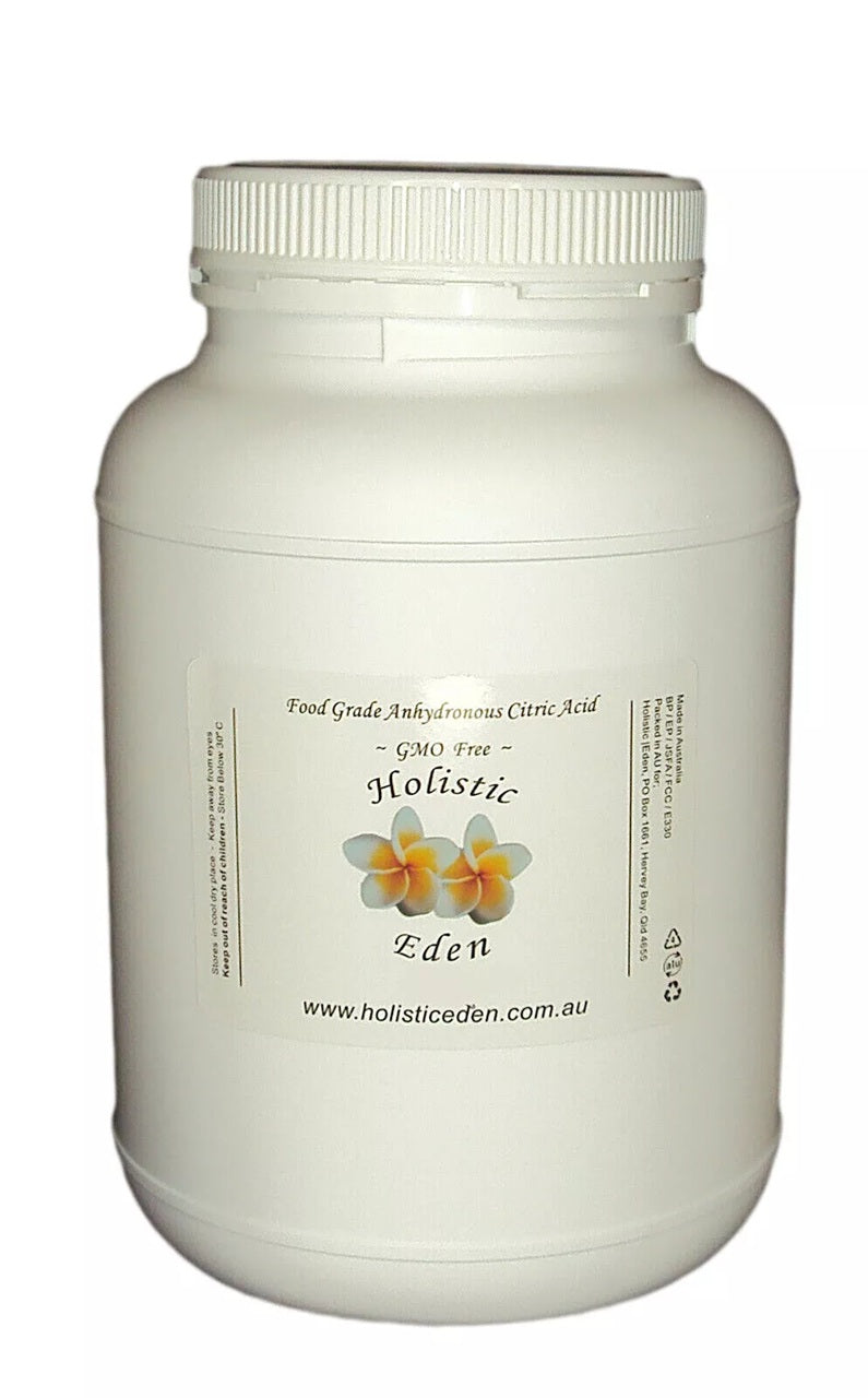 CITRIC ACID 100% PURE Premium Food Grade, Anhydrous, GMO Free, Australian Made
